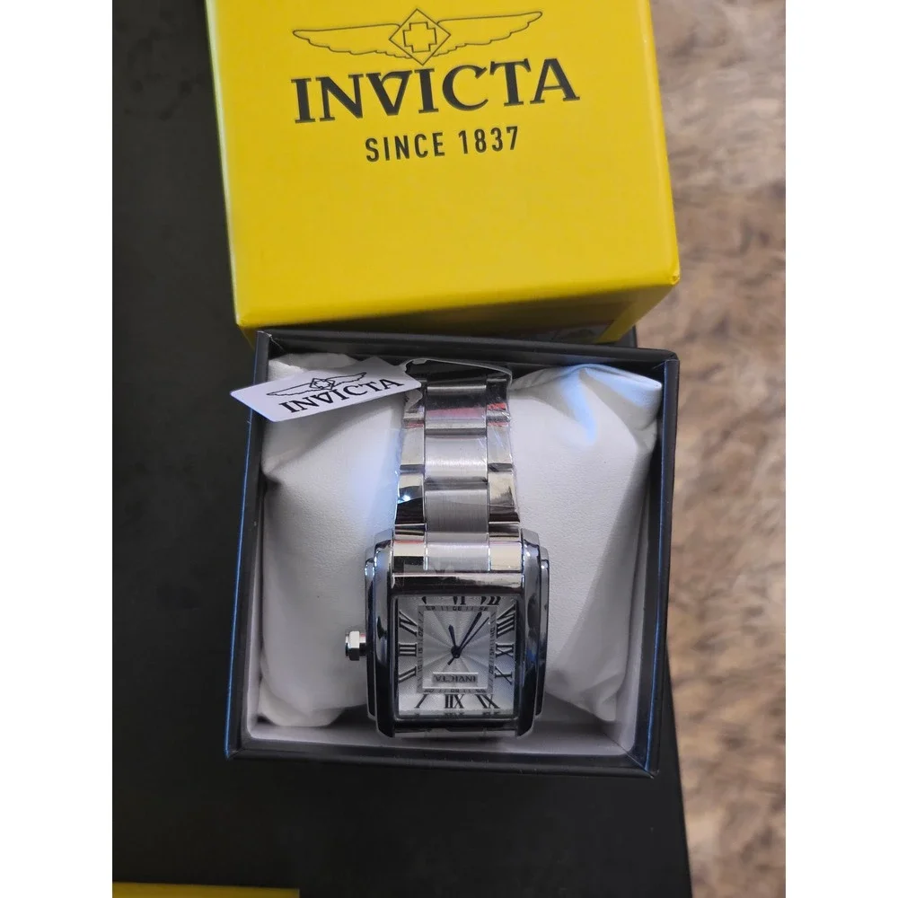 Invicta Lupah Revolution Mens Silver Dial Stainless Steel Watch 14829